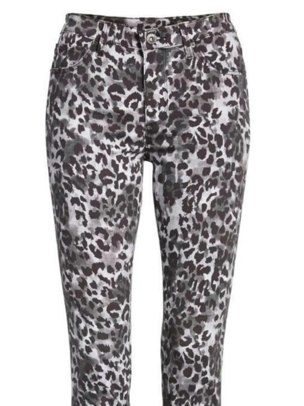 AG Adriano Goldschmied Prima Ankle Leopard Skinny Jeans Leopard Size 26 NWT - Picture 2 of 9